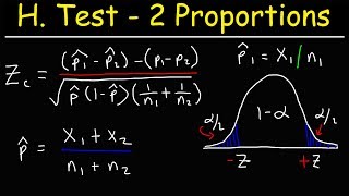 Hypothesis Testing With Two Proportions [upl. by Lanos]