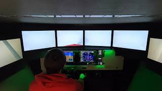 Flight Instructor Instrument Practice in a Redbird simulator [upl. by Yruam]