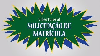 Solicitação de Matrícula na UFRRJ [upl. by Desma360]