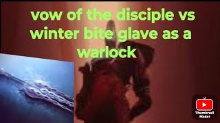 Vow of desciple only Winter bite no weapons challenge destiny 2 [upl. by Thetos]