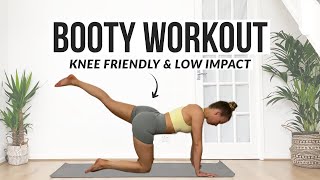 10 MIN BOOTY WORKOUT  Knee Friendly Low Impact 10 exercises to help grow your booty at home [upl. by Anitsirc]