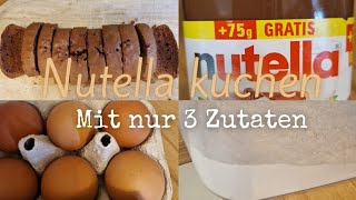 Nutella Kuchen mit nur 3 Zutaten [upl. by Allets]