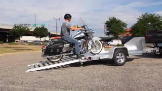 Aluma  MC10 Motorcycle Trailer [upl. by Erdnaet516]