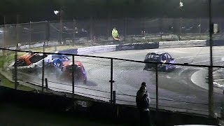 Banger Racing Ringwood Raceway UK Open 2ltr National Bangers 110317 [upl. by Margaux]