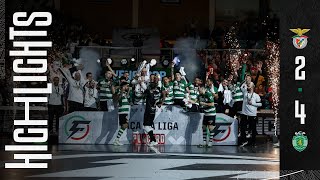 Resumo  Futsal SL Benfica 24 Sporting CP Final Taça da Liga [upl. by Bradway]