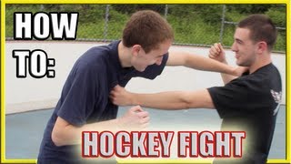 How to Fight Hockey Fighting vs Street Fight Techniques [upl. by Skyla]