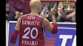 Djordjevic 2004 Scavolini vs Skipper Bo semifCoppa Italia [upl. by Procter]