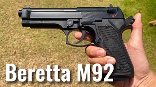 KWC Airsoft Beretta M92 Spring Pistols [upl. by Harmon]