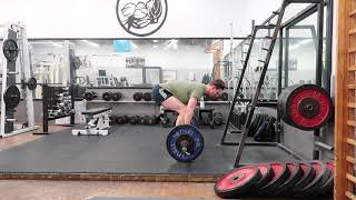 Pendlay Row form check 75kg 5x5 [upl. by Herzberg662]