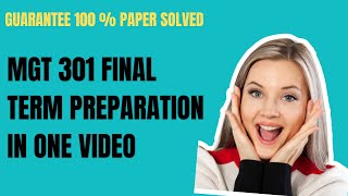 mgt 301 final term preparation in one video with vulearningpoint [upl. by Oap]