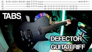 ♫ Defector Muse  GUITAR TAB Riff [upl. by Aubreir488]