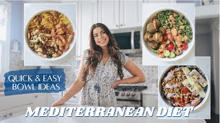 Mediterranean Diet Balanced Bowl Ideas  Healthy Meal Prep Recipes  GF DF amp V Options [upl. by Ley939]