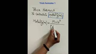 Trick to solve numericals based upon molality and density  molality [upl. by Georgy]