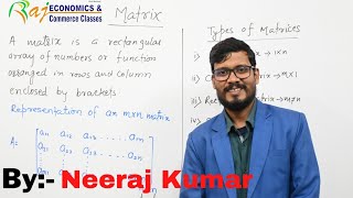 Lecture 1  Matrix meaning and types  Mathematical Economics and business Mathematics Economics [upl. by Verla]