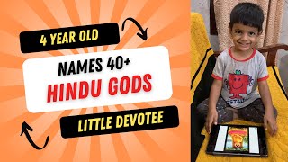 Little Devotee  4 Year Old Identifies Hindu Gods with Ease [upl. by Lazos]