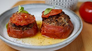 Tomates farcies de lété avec seulement 5 ingrédients recette facile [upl. by Nuahsor]