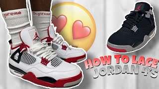 Comment bien faire des lacets de Jordan 4 [upl. by Finn]