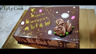 Je partage avec vous une commande gateau danniversaire au chocolat lyly cook [upl. by Oiligriv]