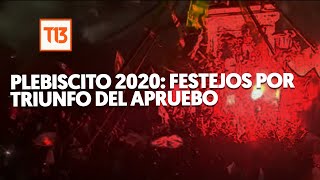 Plebiscito 2020 Festejos por triunfo del Apruebo [upl. by Orton]