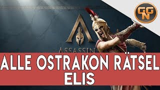 Assassins Creed Odyssey Guide  Alle Ostrakon Rätsel Elis Gelöst [upl. by Anirbac]