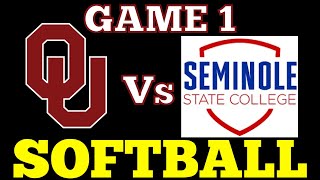 OU Softball vs Seminole State College Game 1 [upl. by Einram598]