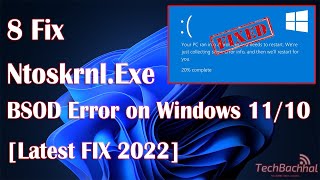 NtoskrnlExe BSOD Error On Window 11  8 Fix How To [upl. by Athelstan]