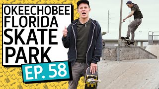 Okeechobee FL Skate Park  Park Sharks EP 58  Skateboarding Documentary  Review [upl. by Alebasi]