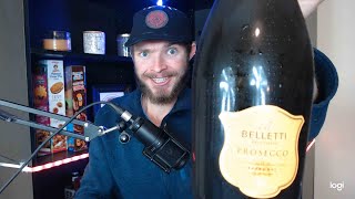 Getting Drunk At Aldi I Review Aldis Belletti Prosecco Wine [upl. by Mayman196]