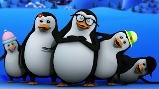 five little penguins  nursery rhymes  baby songs  kids rhymes  kids tv cartoon videos for babies [upl. by Damour247]