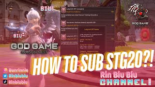 How to Sub STG 20  Dragon Nest God Game [upl. by Ahsyle]