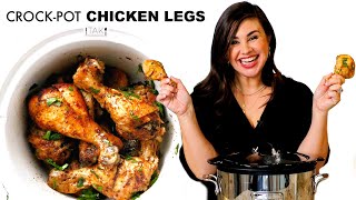 Best Crock Pot Chicken Legs  Only 5 Minutes of Prep Time [upl. by Youlton]