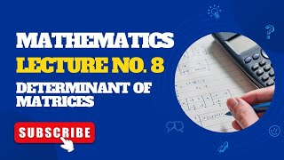 How to find determinant of 2×2 matrices Lecture 8 Mathematics 9th class [upl. by Sirrot]