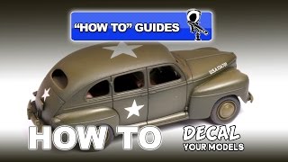 HOW TO GUIDE APPLY DECALS TO YOUR MODELS  Modelling Video [upl. by Aihsatan]