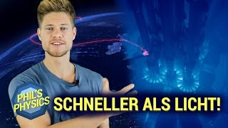 Schneller als Lichtgeschwindigkeit So entsteht TscherenkowStrahlung  Phils Physics [upl. by Brandtr]