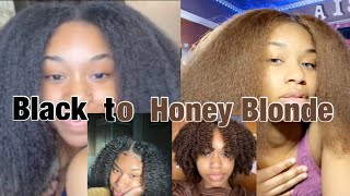 Dying My Natural Hair Honey Blonde WITHOUT BLEACH  HiColor [upl. by Merta]