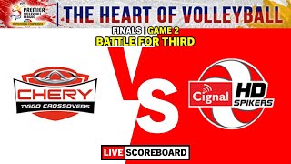 Chery Tiggo vs Cignal HD  BATTLE FOR 3rd Game 2  Repeat or Resbak  PVL AFC Live Scoreboard [upl. by Stagg157]