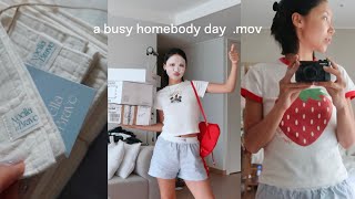 A HOMEBODY DAY 밀린 집안일이 산더미🧺 집에서 더 바쁜 집순이의 날 vlog [upl. by Yemiaj]