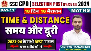 Time and Distance  16 Din 16 Marathon  Maths  SSC CPO  Selection Post 2024  Aditya Ranjan Sir [upl. by Amye]