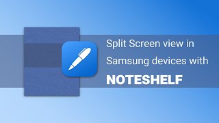 How to use Noteshelf in Splitscreen view on Samsung Tab S7 and S7 plus [upl. by Icul]