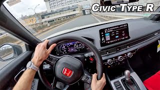 Living with The 2023 Honda Civic Type R  Morning Commute POV Binaural Audio [upl. by Rhea118]