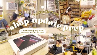 studio vlog 🐻🌾 shop update prep w a team of 5 unboxing my biggest investment ‧₊˚✧  philippines [upl. by Vivien]