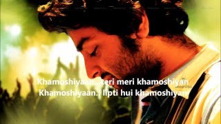 khamoshiyan song lyrics with english translation [upl. by Nievelt449]