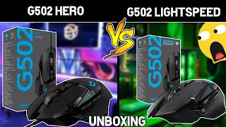 LOGITECH G502 HERO vs G502 LIGHTSPEED  UNBOXING [upl. by Ennovihc110]