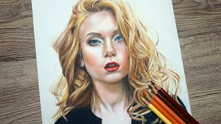 How to Draw Skin Tones with Prismacolor  Color Pencil Portrait Tutorial [upl. by Lukasz425]