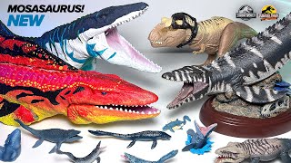 NEW MOSASAURUS Jurassic World Mosasaurus Collection New TRex Wave 3 Mini figures [upl. by Nalrah]