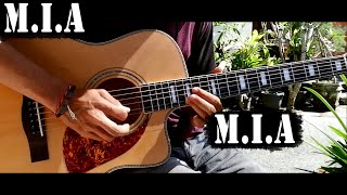 Avenged Sevenfold  MIA Guitar Solo On Acoustic Guitar [upl. by Adnesor]