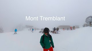 Mont Tremblant Skiing From Top to Bottom 6KM  Ski in Canada 🇨🇦 2024  Longest Green Run [upl. by Chariot]