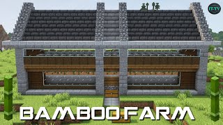 How To Build A BAMBOO FARM In Minecraft  TUTORIAL [upl. by Azilem]