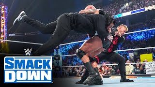 Roman Reigns disrupts Triple Threat Match SmackDown New Year’s Revolution 2024 highlights [upl. by Loos]