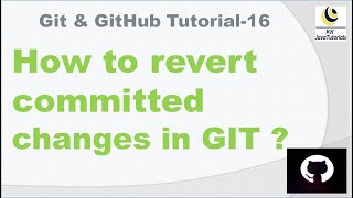 How to revert committed changes in GIT   git revert command  git  github [upl. by Nancy]